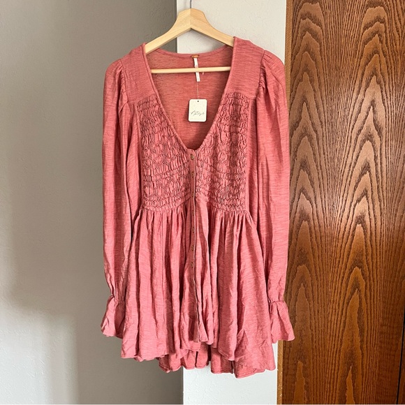 NWT Free People Rose Don’t Call Me Baby Top S - Picture 4 of 9